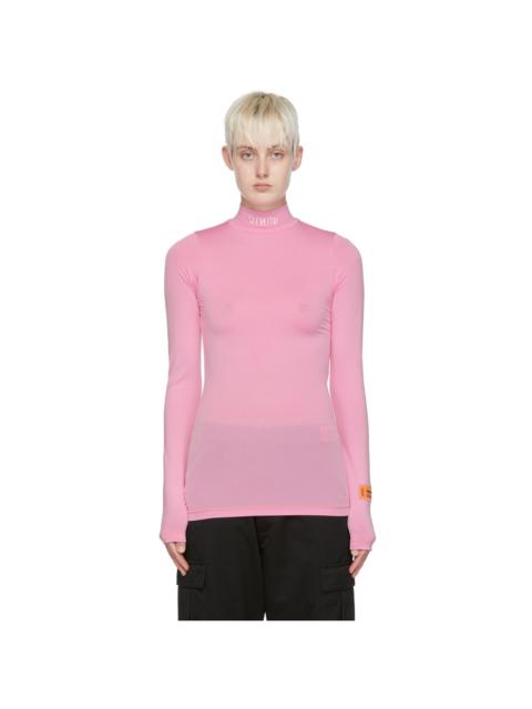 Heron Preston Pink Viscose Long-Sleeve T-Shirt