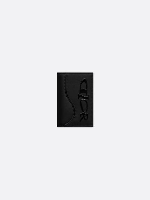 Dior DIOR AND LEWIS HAMILTON Saddle Vertical Bifold Card Holder