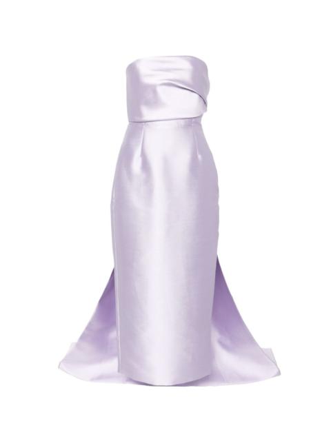 SOLACE LONDON Kiki strapless midi dress