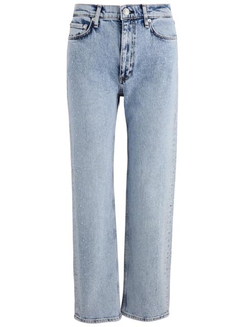 rag & bone Harlow embellished straight-leg jeans