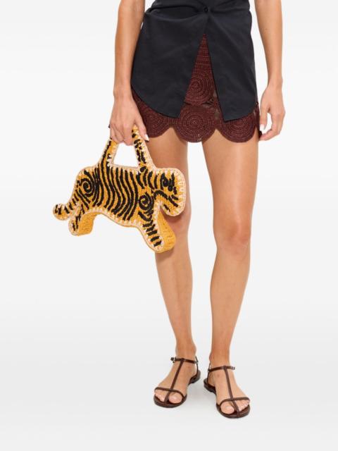 SIMONMILLER Beep Beep crochet-knit mini skirt