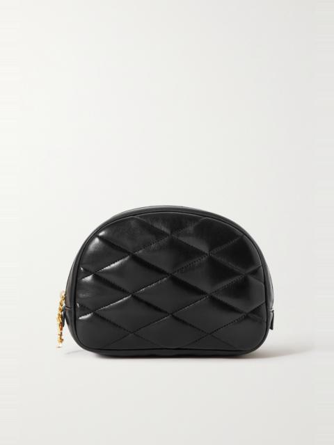 Lolita quilted leather cosmetics case