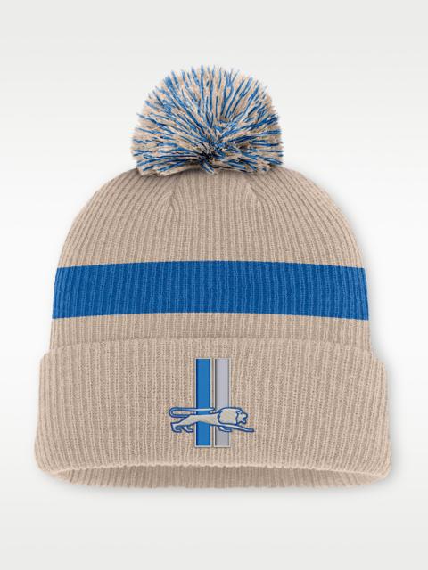 Nike Detroit Lions Rewind Peak Men's Nike NFL Cuffed Pom Beanie