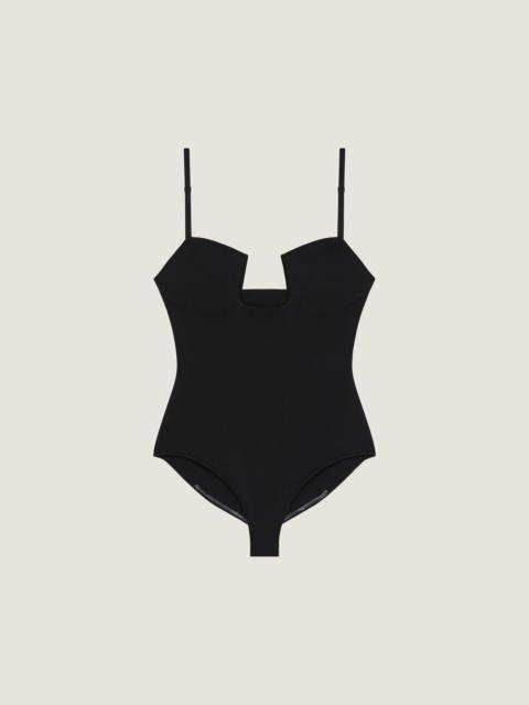 Givenchy CUTAWAY BODYSUIT IN ENGINEERED KNIT