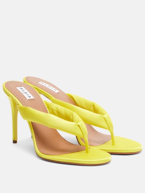 Alaïa Padded satin sandals
