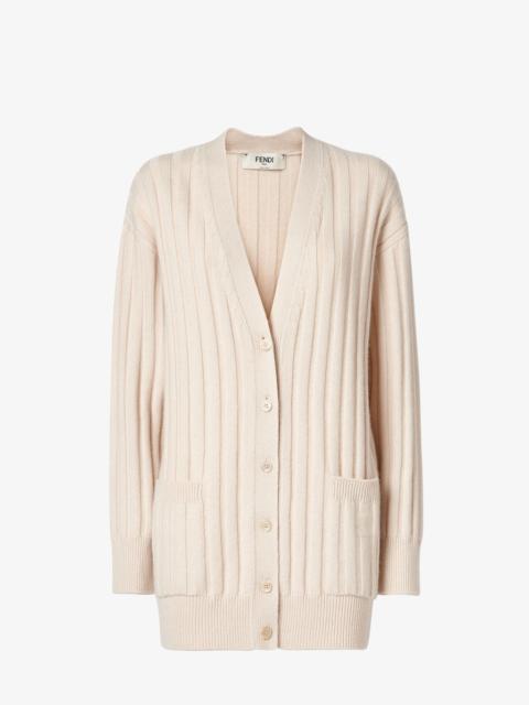 FENDI Cardigan White cashmere cardigan