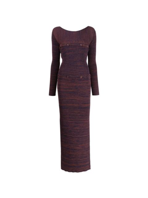 CHRISTOPHER ESBER knitted shawl dress