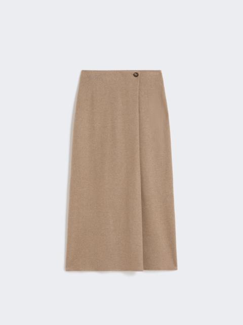 Max Mara RENIER Stretch cashmere flannel skirt