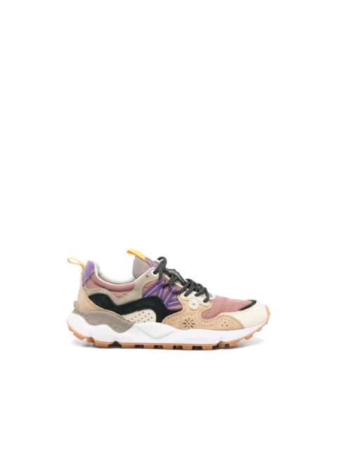 Flower Mountain perforated panelled sneakers
