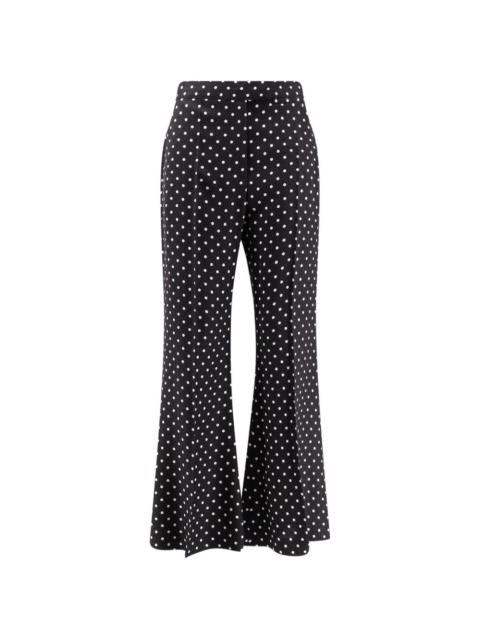polka-dot trousers