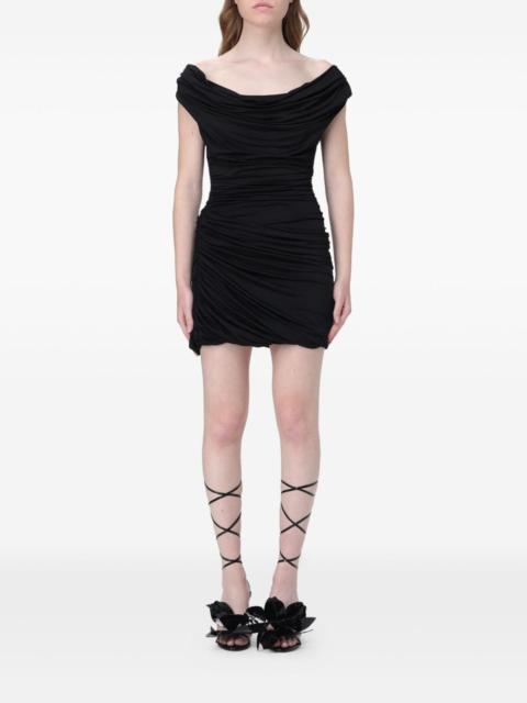 MAGDA BUTRYM cowl-neck draped mini dress