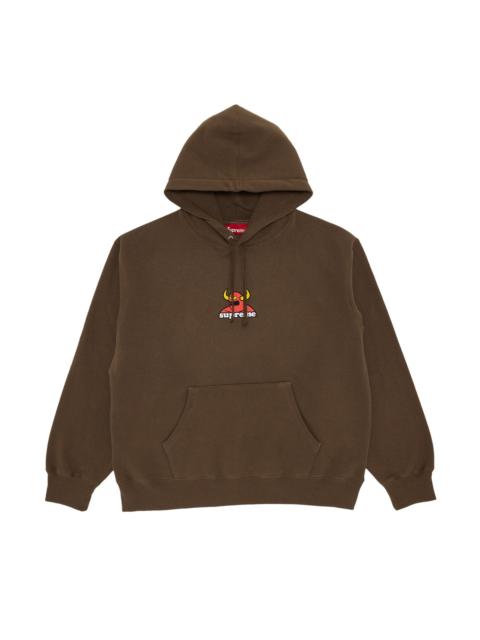 Supreme Supreme x Toy Machine Hooded Sweatshirt 'Dusty Brown'