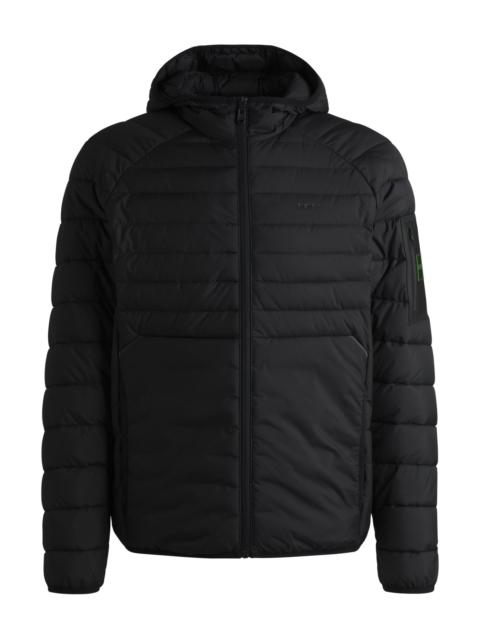 BOSS WATER-REPELLENT PADDED JACKET WITH DECORATIVE REFLECTIVE DETAILS