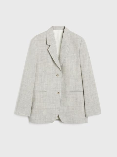 Tailored suit jacket oat melange