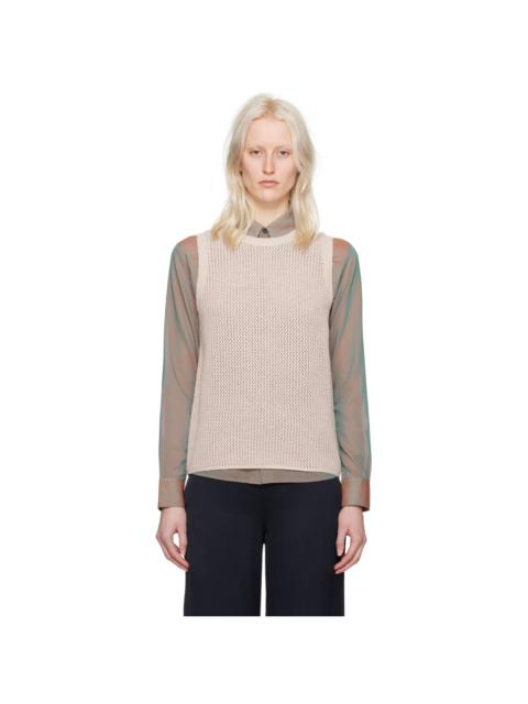 6397 Pink Semi-Sheer Vest
