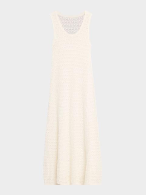 MARIA McMANUS Lace Tank Dress In Milk White