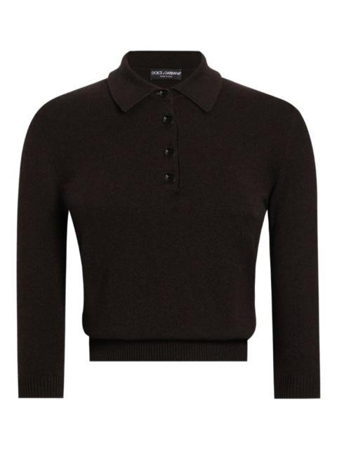 Dolce & Gabbana cashmere polo top