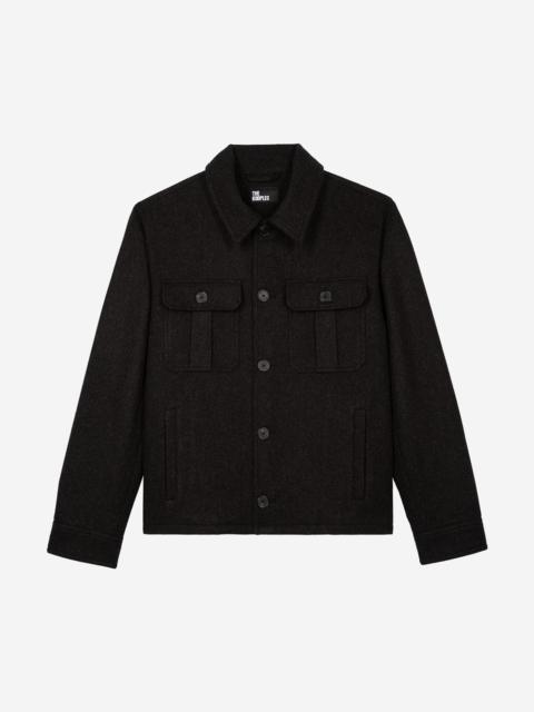 The Kooples GREY WOOL JACKET