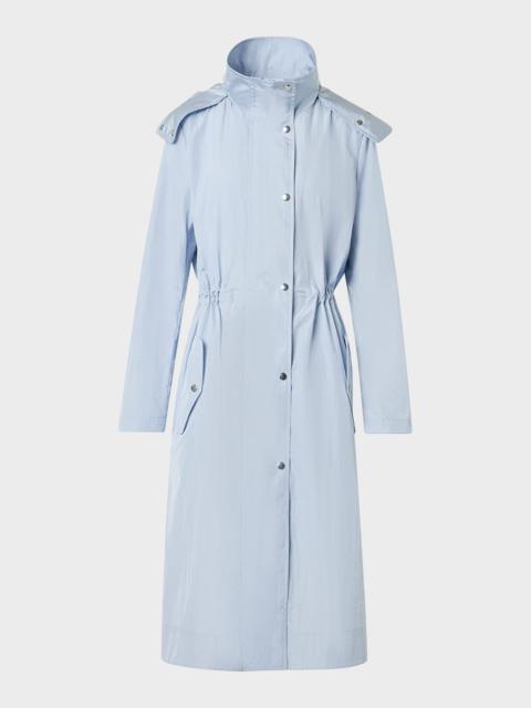 AKRIS Techno Parachute Hooded Parka Coat