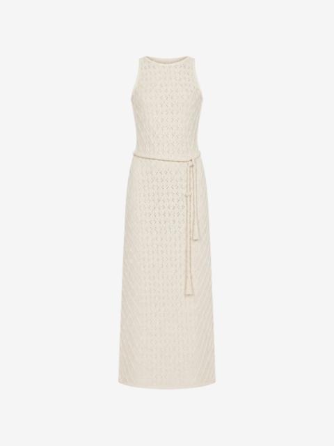 DEVON WINDSOR braided-belt maxi dress