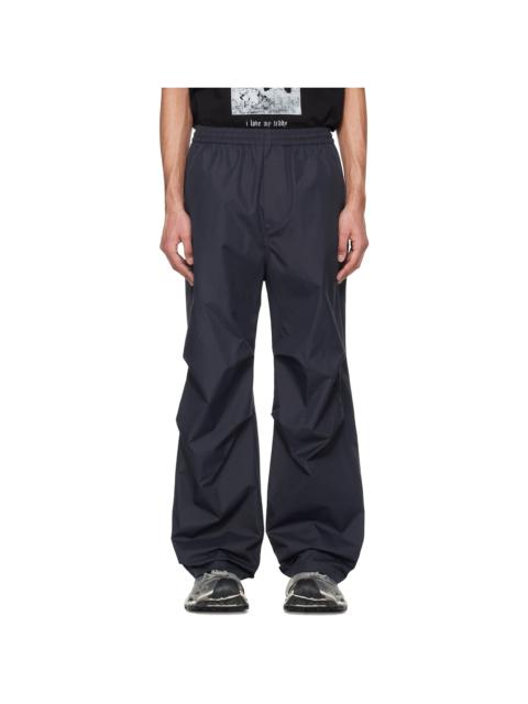 We11done Navy Banding Track Pants