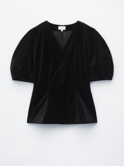 & Other Stories Fitted Velvet Blouse