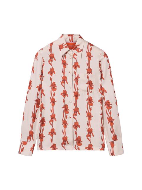 La DoubleJ Iris-print shirt
