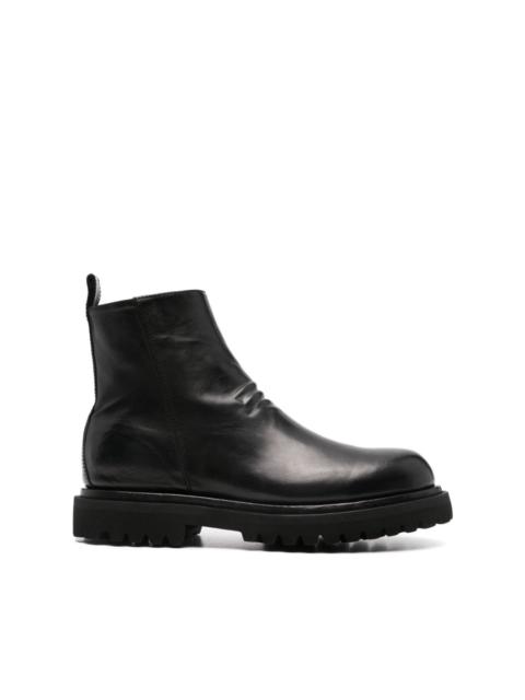 OFFICINE CREATIVE wrinkle-detail boots