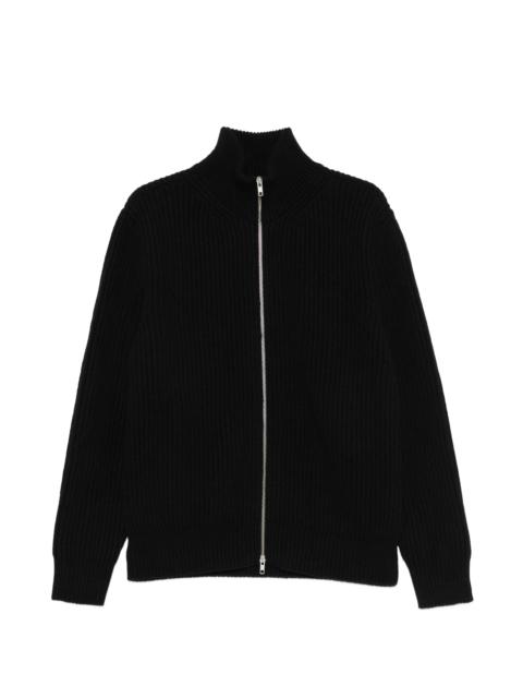 MM6 Maison Margiela Mm6 Maison Margiela Ribbed-knit Zip-up Sweater
