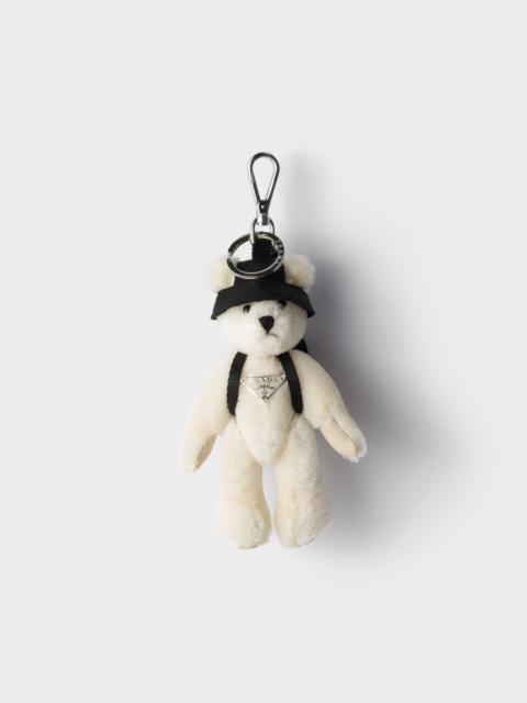 Prada Teddy keychain charm