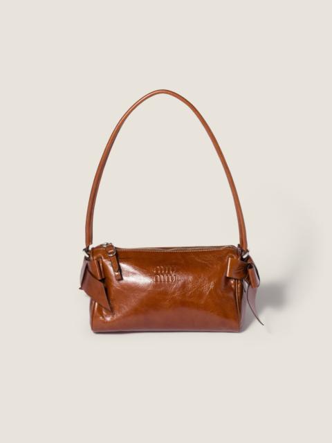 Miu Miu Shiny leather pouch