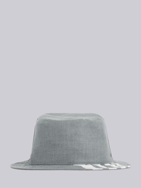 Thom Browne Medium Grey Classic 4-Bar Bucket Hat