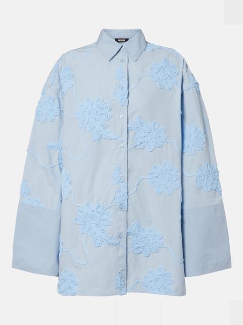ROTATE Embroidered cotton shirt