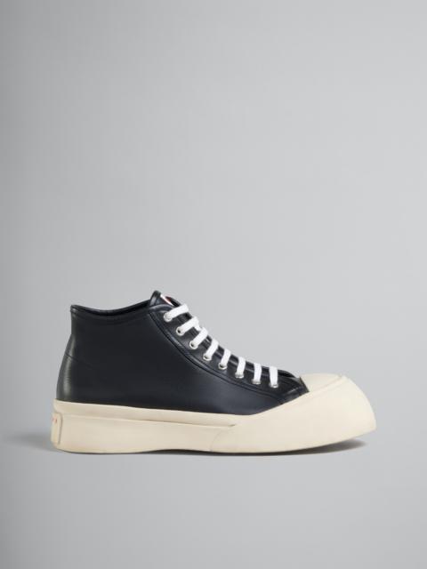 BLACK NAPPA LEATHER PABLO HIGH-TOP SNEAKER