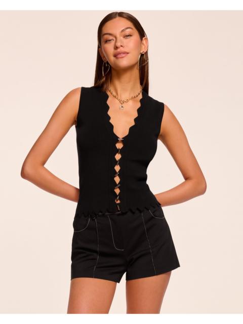 RAMY BROOK Marco Stretch Cotton Stitched Mini Short