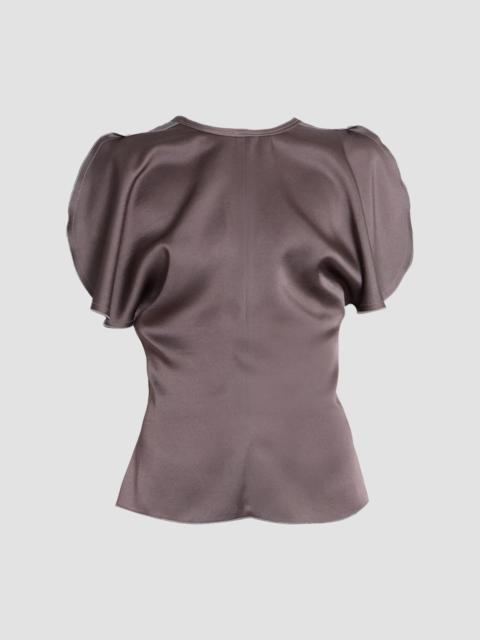 Victoria Beckham Women's Satin Draped Top - Ore