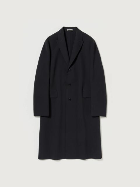 AURALEE STRUCTURED WOOL GABARDINE HAND SEWN COAT