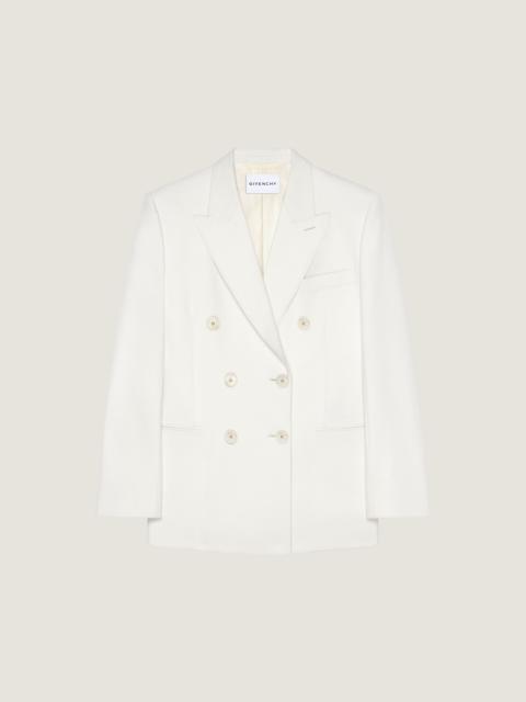 Givenchy DOUBLE-BREASTED JACKET IN WOOL AND MOHAIR