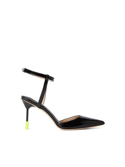 MSGM Patent leather slingback pumps