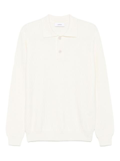 LARDINI ribbed-knit polo shirt