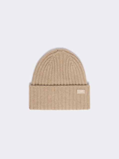 WEEKEND Max Mara RITMO Ribbed wool beanie - CARAMEL