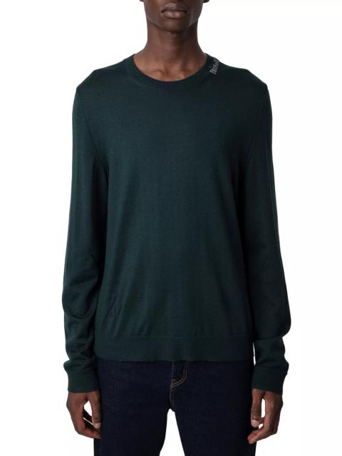 Kennedy Merino Wool Crewneck Sweater