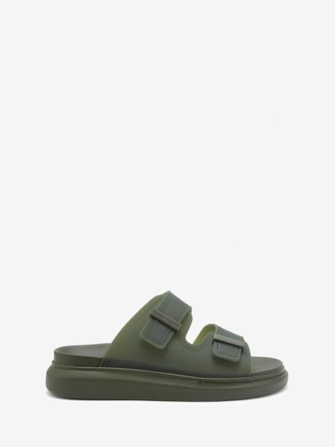 Alexander McQueen Men's Hybrid Slide in Khaki