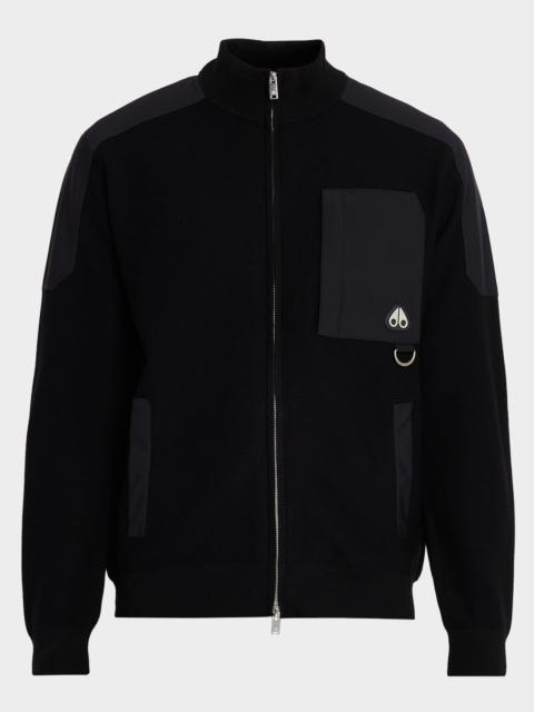 MOOSE KNUCKLES Men's Elowan Full-Zip Sweater