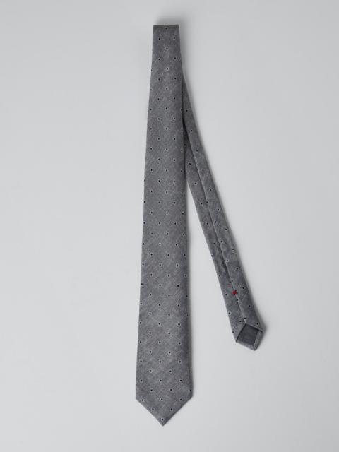 Brunello Cucinelli Spotted wool tie