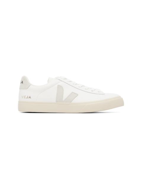 VEJA White Campo Leather Sneakers