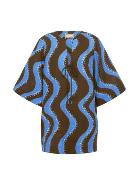 ALÉMAIS Frankie Mini Dress Blue