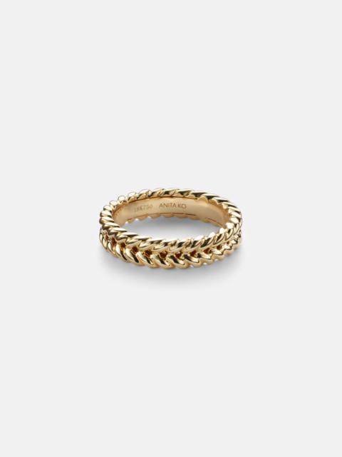 ANITA KO 18kt gold braided ring
