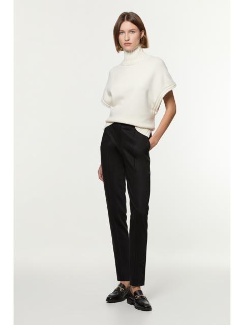 KAREN MILLEN Tailored Pintuck Straight Leg Trouser