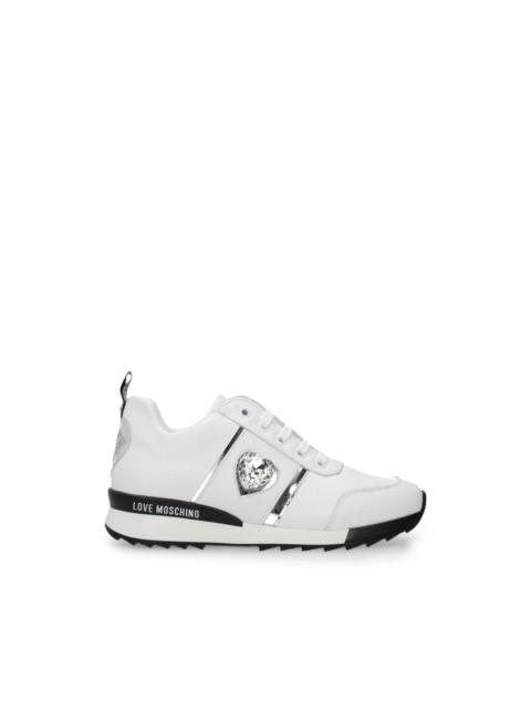 Moschino lace-up round-toe sneakers